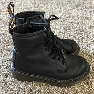 Dr Martens black leather boots. Size 12.